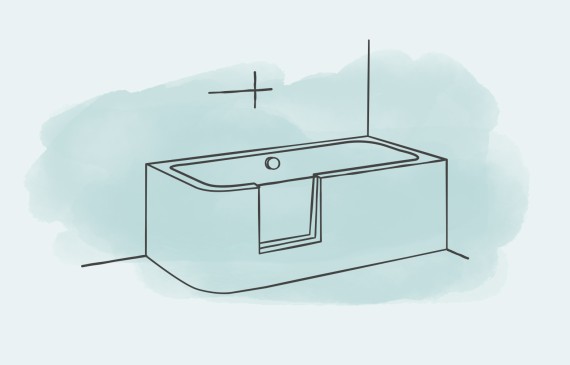 Badewanne mit Einstieg