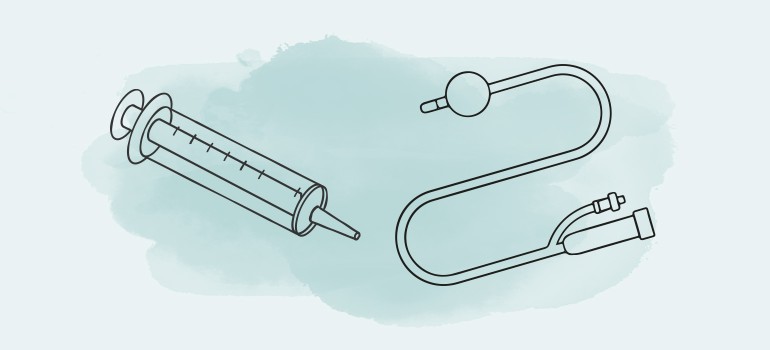 Katheter spülen und pflegen