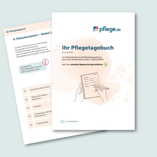 Ansicht Pflegetagebuch