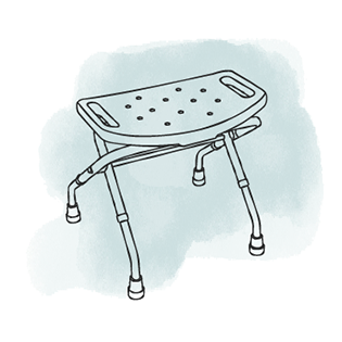 Faltbarer Duschhocker