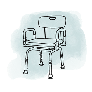 Drehbarer Duschstuhl