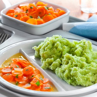 Kartoffel-Erbsenpüree