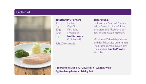 Kochen bei Schluckstörung: Rezept für Lachsfilet
