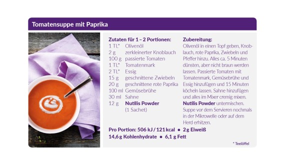 Kochen bei Schluckstörung: Rezept für Tomatensuppe