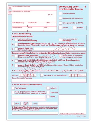 Verordnung Krankentransport Muster Seite 1
