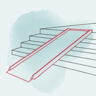 Rollstuhlrampe Flächenrampe
