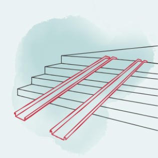 Rollstuhlrampe Schienenrampe