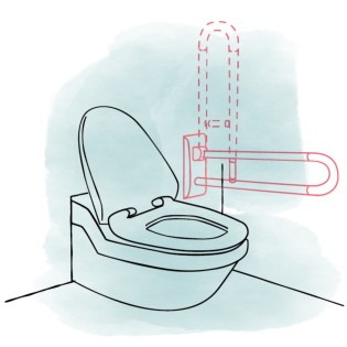 Stützklappgriff Haltegriff