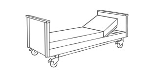 Klassisches Pflegebett