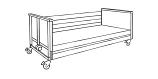 Pflegebett Niederflurbett