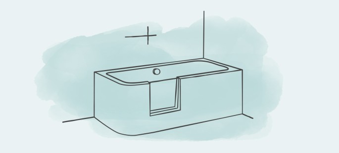 Badewanne mit Einstieg