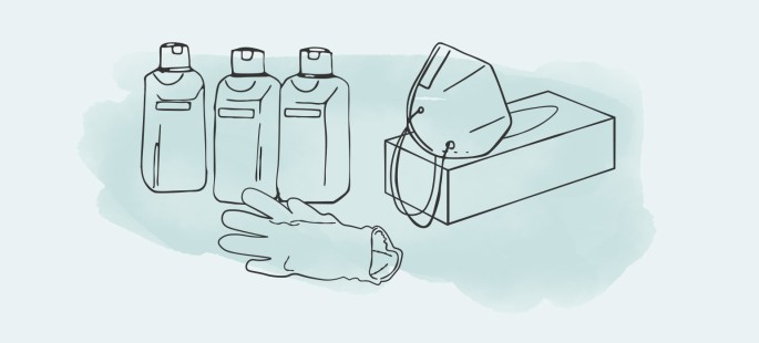 Pflegehilfsmittel zum Verbrauch